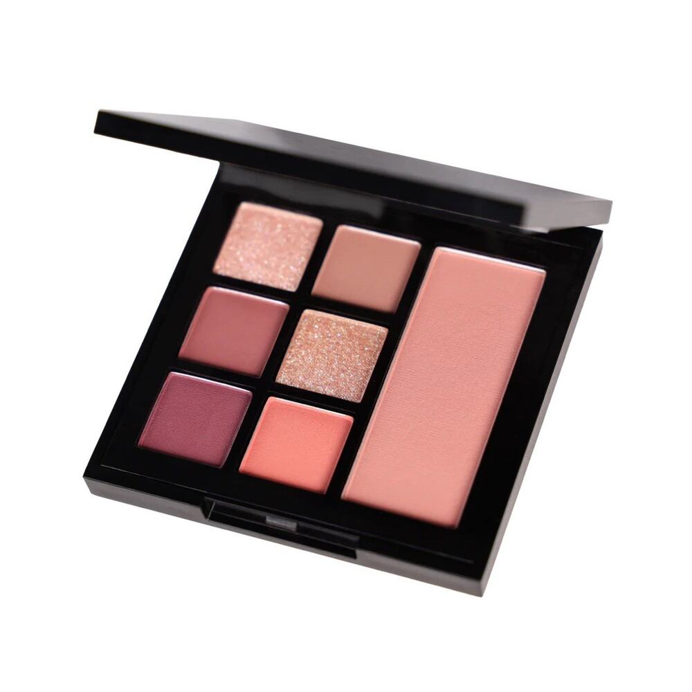 WHATS UP BEAUTY Flirtique Eye & Cheek Palette Deluxe Sample Travel Compact $28